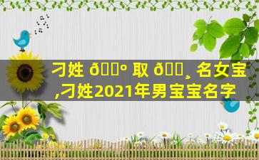 刁姓 🐺 取 🌸 名女宝,刁姓2021年男宝宝名字